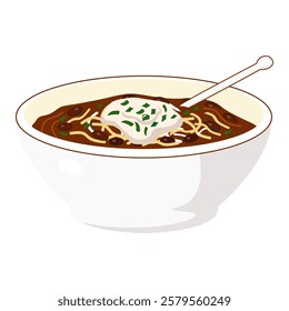 Spicy Beef Chili Vector Art: Perfect for Food Lovers