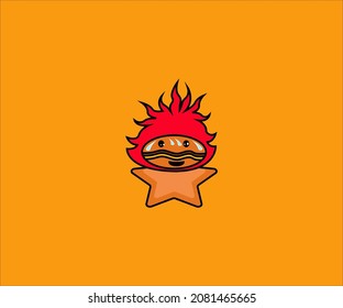 Spicy Burger Logo Suitable For Your Business