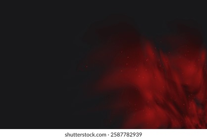 Spicy burst powder. Splashes of red pepper explosion. Overlay effect of chili or paprika spice splatters. Vector realistic illustration of hot, dried spices