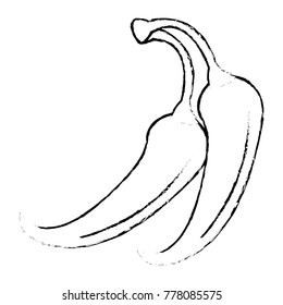 spicy chile vegetable icon