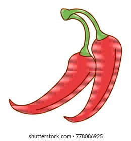 spicy chile vegetable icon
