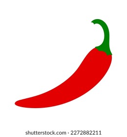 Spicy chili hot pepper icon. Cayenne paprika. Mexican food. Vector illustration