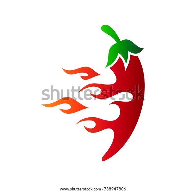 Spicy Chili Logo Logo Design Chili Stock Vector (royalty Free) 738947806