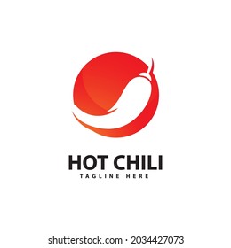 Spicy Chili logo icon vector  Red Pepper logo template
