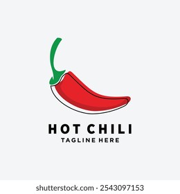 Spicy Chili logo icon vector Red Pepper logo template