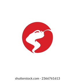 Spicy chili logo vector, red pepper logo icon template