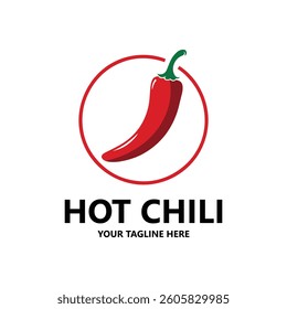 Spicy chili logo vector red pepper logo icon template 2