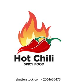 Spicy chili pepper logo Vector