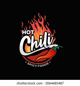 Spicy Chili Pepper Logo Vector