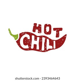 diseño del logotipo del emblema de la salsa picante. el concepto de chile y fuego, de productos salados, de alimentos picantes y otros.