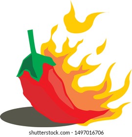 spicy chilli vector for restaurant logos, food businesses, and so on