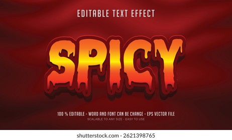 efeito de texto editável picante texto 3d editável picante