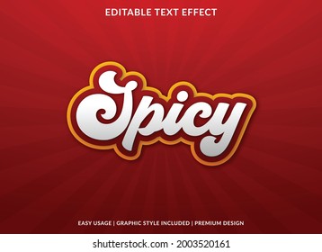 spicy editable text effect with bold and modern style use for business brand and logo