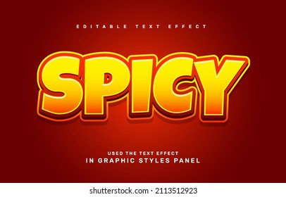 Spicy Editable Text Effect Template