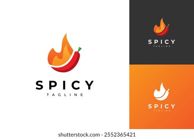 Spicy food design vector template