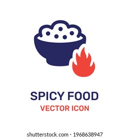 Spicy food icon vector illustration