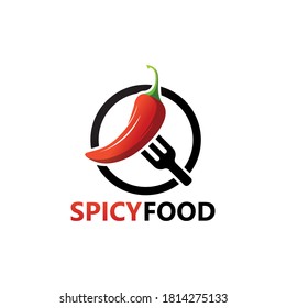 Spicy Food Logo Template Design Vector