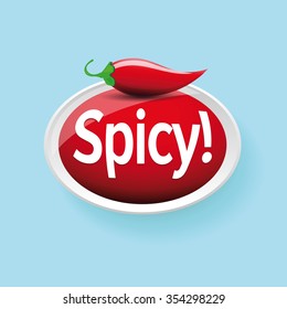 Spicy jalapeno or chili vector