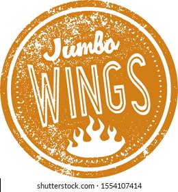 Spicy Jumbo Buffalo Chicken Wings Stamp