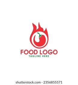 Spicy  Kitchen Chef Design Logo template

