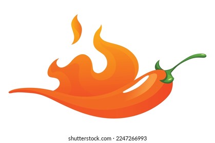 Gewürzige Ebene. scharfe Chilischoten-Ikone mit Flammen und Farbeinstufung von extra heißem. roter Pfeffersoße oder Snack