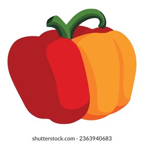 diseño de pimienta picante sobre blanco