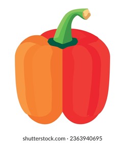 spicy pepper illustration over white