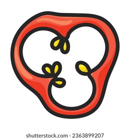 Icono de vector de pimienta picante.Icono de vector de color aislado en pimienta picante de fondo blanco.
