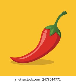 Ilustración vectorial picante de chile rojo