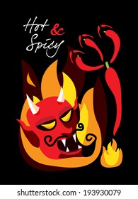 spicy restaurant theme template set,Â?Â? spicy devil 