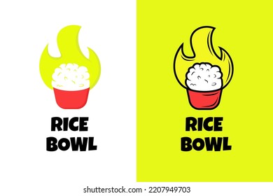 Spicy Rice Bowl Logo Design