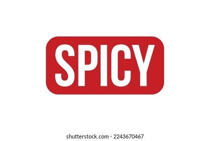 Spicy Rubber Stamp Seal Vector