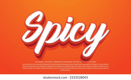 Spicy sauce 3d style editable text effect