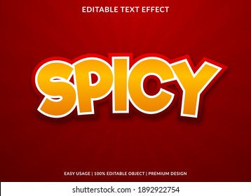 spicy text effect with bold style use for product brand and business logo 