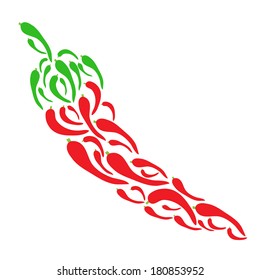 spicy theme template set illustration red chili 