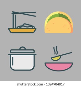 spicy vector icon set