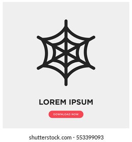 Spide web vector icon
