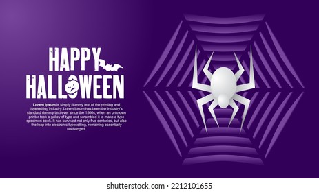 
fondo de araña 3d con tela púrpura
