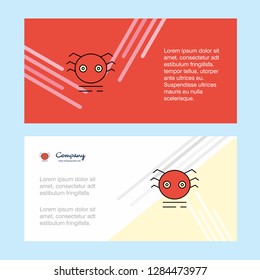 Spider abstract corporate business banner template, horizontal advertising business banner.