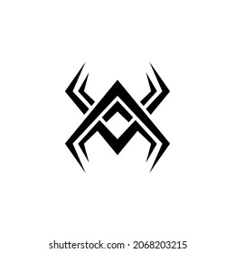 spider abstract vector stock logo design
