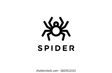Spider Animal Insect Vector Icon Logo Design Inspiration