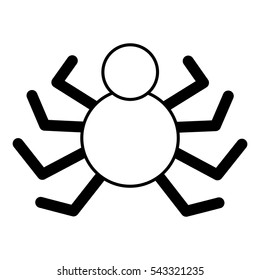 spider animal isolated icon vector illustration design