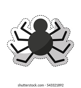 spider animal isolated icon vector illustration design