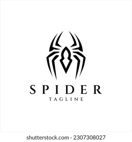 Ilustración vectorial del diseño del logotipo del animal de araña