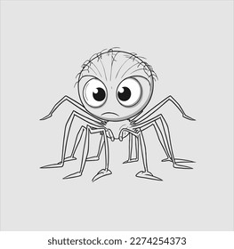 spider animal vector. spider icon illustration