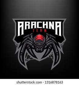 Spider Arachna Mascot Logo