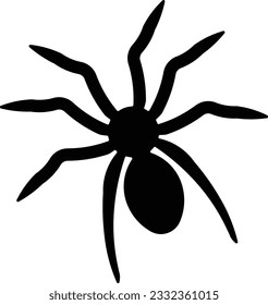 spider arachnophobia bot poisonous animal Glyph eps