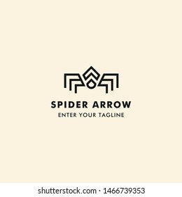 Spider Arrow Logo Concept Icon Arrow With Spider.