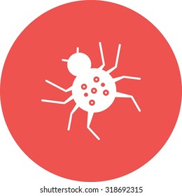 Spider, black, insect icon vector image. Can also be used for Animals and Insects. Suitable for mobile apps, web apps and print media.