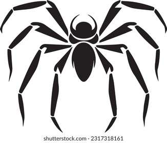 Spider Black And White, Vector Template Set for Cutting and Printing